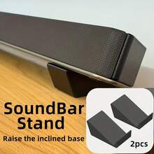 2pcs Stands/Bases For Portable Audio Speakers, TV Speakers, Gaming Speakers, Sound Bars - Black 2pcs - View 1