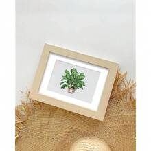 PeakLuv 12pcs Small Diamond Art Kits Small Diamond Painting Kits, Green Plants Mini Diamond Art Kits For Beginners, DIY Square Drill Mini Gem Painting 1-Hour Painting For Home Desktop Decor, 6X7in - 綠植 - 查看 7