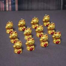 【可爱招财猫吊坠】10个可爱3D招财猫树脂吊坠 | 招财猫动物耳环项链钥匙扣DIY手工套装 - 招財貓 - 查看 10