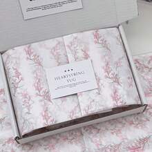 10 piezas/20 piezas/40 piezas Papel de seda con estampado de flores de ciruelo rosa, 20*14 pulgadas, papel de regalo adecuado para bodas, Pascua, Navidad, San Valentín, envoltura de regalos de cumpleaños, envoltura de ramos, relleno de bolsas de regalo y recuerdos de fiesta - Multicolor - Ver 9