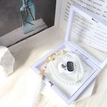 1pc New Rosary Counter Set, Functional, Preset Count 9999, Convenient, Reset Function, Suitable For Ramadan, Christmas, Halloween, Holidays, Worship, Home Use, Stress Relief, Exercise, Yoga, Warehouse Counting, Can Be Worn On Fingers For Easy Operation. This Product (ABS) [Power Source] (Button Battery), (Includes Installed Button Battery) - Multicolor - View 5