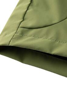 男士春秋季撞色滚边连帽夹克 - 綠色 - 查看 9