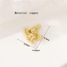 1pc Vintage Copper Cute 3D Angel Pendant, Versatile For DIY Bracelet, Necklace, Earrings, Jewelry Accessories - Multicolor - View 13