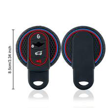 Ốp bảo vệ chìa khóa silicon cao cấp mới cho tất cả các dòng xe BMW MINI - COOPER S ONE JCW F54 F55 F56 F57 F60 CLUBMAN COUNTRYMAN | Phụ kiện vỏ chìa khóa ô tô chống sốc và chống trượt - đen - Xem 5