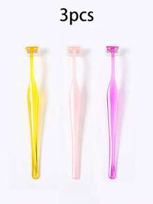 3pcs/1pc Multi-Functional Eyebrow Trimmer, Simple Small-Head Hair Remover, Special Armpit And Leg Hair Removal Manual Hair Remover, Hair Removal Tool - Multicolor - View 6