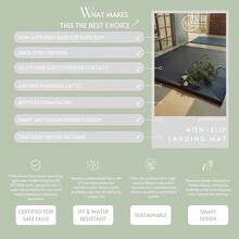 Non Slip Crash, Landing, Tumbling, Safety Gymnastics Exercise Pad, Critical Fall Height Tested To 3 Metres BS: EN1177 - Black + Large [114 X 75 X 10] - View 8