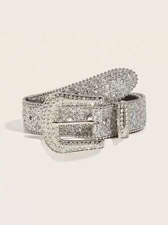 1 st glänsande paljettdekorerat midjebälte, modernt för fest, karneval, skolstart, jul, halloween, vardagskläder, sommar, skola, höst, halloween