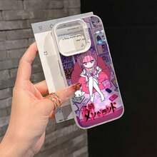 男性用M-Menhera.Chanコミック電話ケース  17、16e、16、15、14、13、12、11に適用  17ケースカバー  17 Pro Maxから - 半透明シルバー - チェックする 6