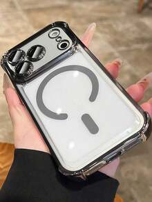 Luxury Shockproof Magnetic Wireless Charging Phone Case, Compatible With IPhone 17 Pro Max, 17 Pro, 17, 16, 15, 14, 13 Pro Max, Provides Full-Body Protection - 鈦灰色 - 查看 4