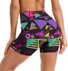 Yoga Shorts High Waisted Biker Shorts Womens Athletic Running WorkoutA Valentine's Day I9BA - ô vuông - Xem 4