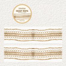 1卷2米编织绳主题剪贴簿胶带，复古创意美学贴纸，DIY装饰拼贴工艺用品，节日礼物，个性化剪贴簿学校文具 - 彩色 - 查看 15