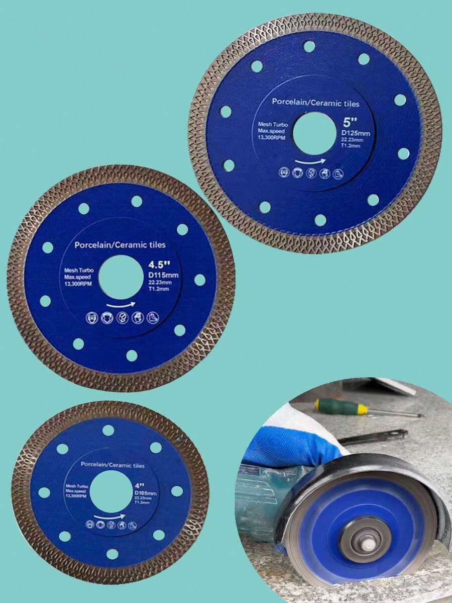 石材切割片、瓷砖切割片、玻璃切割片、合金木板角磨机切割片、钎焊法兰平面磨削切割片、水钻锯片，锋利，高端工艺，易于使用