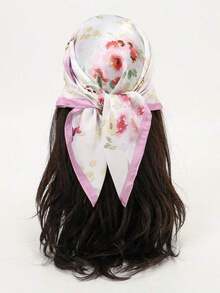 1 Pc Simple Print 70 Square Scarf, Women Bandana Style Waist Tie Accessory Or Wrap, Fashionable Scarf Women, Spring Dress - Nhiều màu 7 - Xem 11