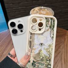 Funda para teléfono con diseño de ángel y ojo misterioso. Compatible con fundas para teléfonos ,  17,  16 Pro Max,  15 Pro Max,  13 y  12. Fabricada en TPU, ofrece protección contra golpes y caídas. Un regalo ideal para familiares, amigos, parejas, novios/novias y para San Valentín. - Blanco - Ver 3