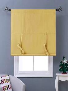 1 chiếc rèm cửa giả lụa màu vàng ánh kim mới, kiểu rèm Roman, rèm kéo lên, thích hợp cho nhà bếp, cửa hàng, siêu thị, trang trí cửa sổ, dễ kéo và thu gọn, phù hợp cho biệt thự, ban công, phòng khách, phòng ngủ. - Vàng - Xem 3