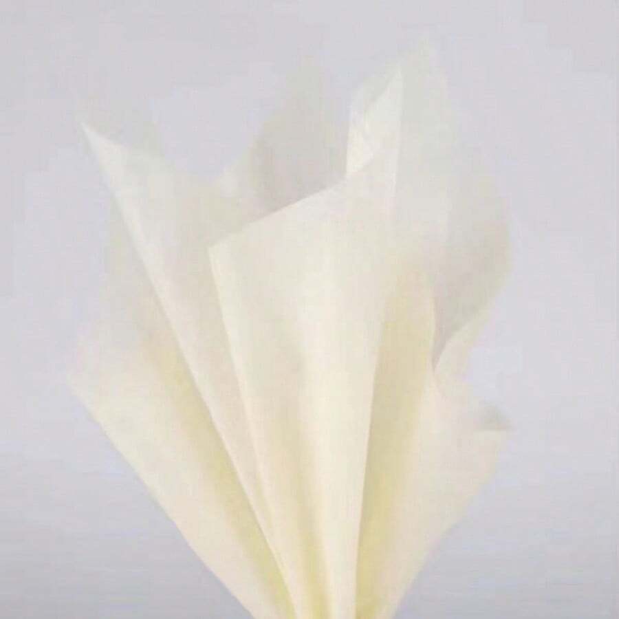 35/100pcs Milk Cotton Small Flower Bouquet Packaging Materials, Fresh Flower Crumpled Paper, Fresh Flower Milk Cotton Lining, Fresh And Simple Style - White - View 1