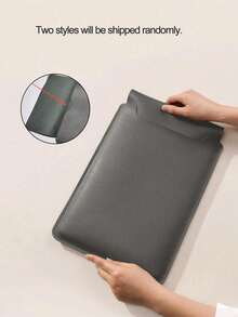 13-16 Inch Colorful PU Leather Ultrabook Protective Sleeve, Suitable For IPad, HP Surface Laptops - Dark Grey - View 3