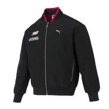 Puma Áo khoác bomber cotton lót bông unisex RACE-AHEAD-PADDED-BOMBER thoải mái, phong cách thường ngày, thích hợp mặc ngoài trời, mã sản phẩm 636028-01 - màu đen - Xem 1