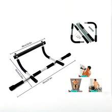 Drążek do podciągania z uchwytem i poprzeczką, przeznaczony do ćwiczeń w pomieszczeniach, odpowiedni do siłowni domowej, łatwy w montażu, wielofunkcyjny sprzęt treningowy - Wielokolorowe - Zobacz 8