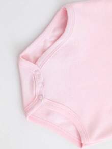 Disney Baby Clothing, Newborn  - Unisex - Disney Stitch And Lilo Cartoon Print - Crawling And Toddling Stage Set - Summer Outdoor Casual Crewneck Crawling Coverall With Triangle Hem Design - Summer Essential Item - Playful And Fun - Adorably Cute - Perfect Holiday Gift For Infants And Toddlers - Hồng - Xem 8