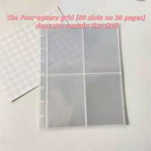 Álbum de fotos de 4 ranuras de 3 pulgadas, almacenamiento de alta definición transparente, cubierta de hojas sueltas con hebilla de seta colorida, adecuado para la colección de fotos de ídolos, fotos, scrapbooking DIY, tarjetas de memoria e ídolos - Colección rápida de fotos, perfecto para almacenar, organizar y mostrar imágenes y fotos - Multicolor - Ver 12