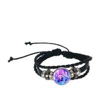 1件 KPOP偶像 Lumizoe Mira 黑色皮绳手链 - 彩色 - 查看 1