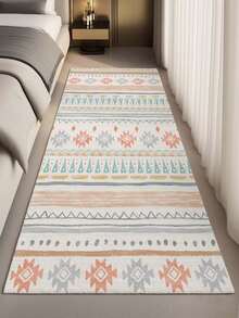 1pc Bohemian Style Large Area Rug, New Faux Wool Washable Bottom Indoor Carpet, Living Room Rug, Sofa Rug, Bedroom Rug, Bedside Anti-Slip Mat, Dining Room Kitchen Rug, Office Chair Pad, Entryway Doormat, Outdoor Picnic Mat, Outdoor Camping Blanket - Multicolor-5 - View 16