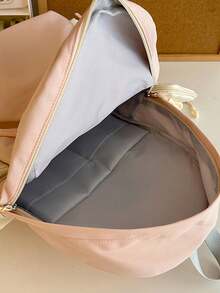 Elegant Bow Backpack, Suitable For Women, College Students, Daily Commute, Can Be Used As Handheld Or Shoulder Bag, Outdoor Travel Bag, Essential Accessory For High School Girls (With Small Pouch For Keys, Lipstick), University Backpack - Multicolor - View 7