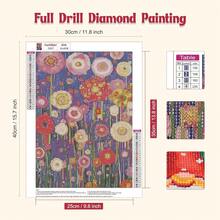 GHHKUD Diamond Painting Kits Flower For Adults, DIY 5D Diamond Painting Beginners, Full Drill Daisy Diamond Art Kits Art Pictures For Relaxation Gifts Home Wall Decor 30x40cm - Flowers - 查看 3