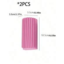 1pc Reusable Pink Cleaning Dust Removal Sponge Wipes - Magical Dust Cleaning Sponge, Suitable For Cleaning Blinds, Glass, Baseboards, Vents, Mirrors, Window Tracks, Kitchen, Bathroom, Home And More - Pink - View 8
