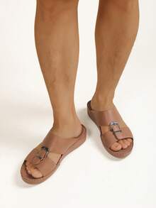 Middle Eastern Style Handmade Lace-Up Unisex Casual Shoes, Patterned Design For Casual, Beach Party, Vacation, Summer - Coffee Brown - View 7