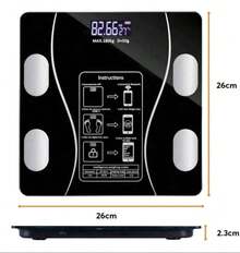 Báscula inteligente, báscula de baño digital, sincroniza los datos con la APP de fitness - Multicolor - Ver 4