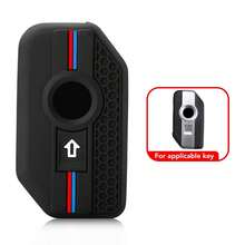 适用于宝马 R1250GS/R1200GS/C400GT/F750GS/F850GS/K1600B/K1600GT/R1200RS/R1200RT/F900R/F900XR 摩托车钥匙套 - 高强度硅胶钥匙套，带钥匙孔，车辆安全 - 黑色的- - 查看 6