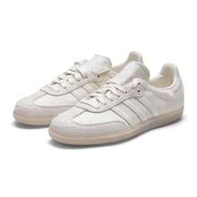 Adidas SAMBA OG W 女士休闲鞋，舒适轻便，休闲通勤鞋，生活方式运动鞋 IH9148 - 漢玉白/亞麻晶棕 - 查看 3