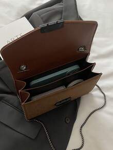 1pc Women's Fashion Leopard Print Shoulder Bag, Suitable For Women's Daily Life, Commuting, Vacation, Celebration, Dating And Gifts - Coffee - View 6