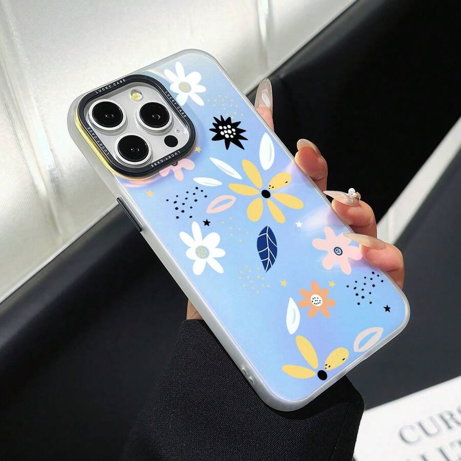 Funda para Teléfono - Ilustraciones Decorativas en Estilo Dibujo a Mano para Fundas de Teléfono Compatibles con para Modelos de 17, 16, 16E, 15, 14, 13, 12, 11 Pro, X, XR, XSMAX, 8 y Plus, con Cubierta Dura de Color Degradado.17 17promax. - Negro - Ver 1