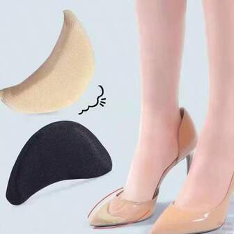 10/8/6/2片装女士海绵前脚掌鞋垫，缓解疼痛，缩小鞋码，提升高跟鞋的贴合度、舒适度和保护性。鞋子和靴子配件。男友情人节爱心女士情人节