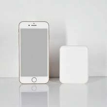 LED Mini Travel Makeup Mirror, 1X/3X Magnified, Compact Folding Handheld Mirror With Light, Double-Sided, Portable, Varnished Finish, Plastic Frame, Cartoon Theme, Unscented, Dresser Mount, Button Battery Powered, Non-Rechargeable - Ideal Gift - trắng - Xem 2