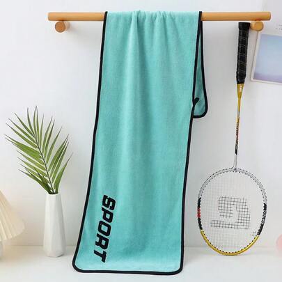 1pc Sports Towel, Gym Workout Sweat Absorbent Quick Dry Towel, Yoga Quick Dry Towel, Super Soft Microfiber 30"X43" Camping & Travel Towels