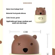 Interactive Dog And Cat Chew Toy - Food Dispensing, Teeth Cleaning, And Mental Stimulation Puzzle For Pets - LeakageCupBrown - Xem 4