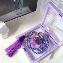 1pc New Rosary Counter Set, Functional, Preset Count 9999, Convenient, Reset Function, Suitable For Ramadan, Christmas, Halloween, Holidays, Worship, Home Use, Stress Relief, Exercise, Yoga, Warehouse Counting, Can Be Worn On Fingers For Easy Operation. This Product (ABS) [Power Source] (Button Battery), (Includes Installed Button Battery) - Multicolor - View 15