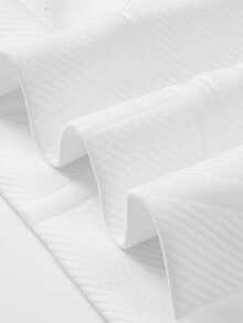 男士夏季时尚提花简约百搭Polo领T恤 - 白色 - 查看 5