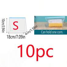 30个装食品保鲜袋，自封拉链袋（拉链和图案随机），蔬菜肉类保鲜工具，冰箱防异味收纳配件，食品储藏室衣柜谷物收纳袋，燕麦和大豆收纳袋，厨房收纳整理，带盖，母亲节礼物，送给妈妈的礼物 - 彩色 - 查看 15