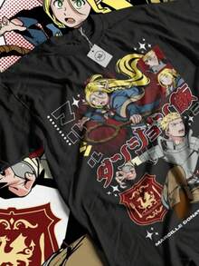 Marcille Concerned Delicious In Dungeon-Shirt All Size - 黑色 - 查看 1