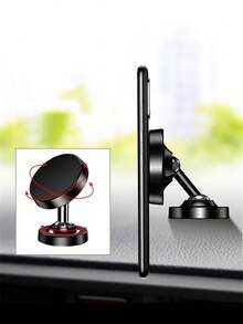 Alloy Magnetic Car Phone Holder, Universal Dashboard Phone Mount, 360° Rotatable, Compatible With Apple, Etc. - Magnetic Bracket - View 13