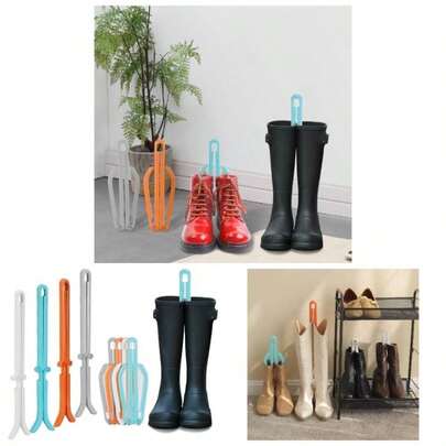 Folding Boot Stands Adjustable Boot Clips Tall Knee High Shoes
