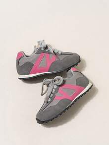 2026新款复古撞色儿童鞋，男女童轻便多功能运动鞋，德国制造训练鞋 - 灰色 - 查看 3