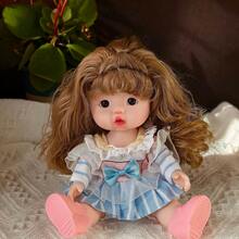 1pc 28cm Cute Soft Vinyl Doll, Adorable Plush Doll Doll, Changeable Outfit, Birthday Gift - Multicolor - View 13