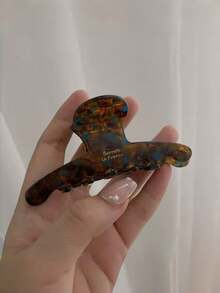 1个高端醋酸纤维发夹，优雅气质发夹，后脑勺发爪，咖啡色发夹，森系列美拉德发夹，大号发夹发箍，适合日常发饰，女士发夹发饰，情人节发饰礼物，女士爪夹 - 彩色 - 查看 12