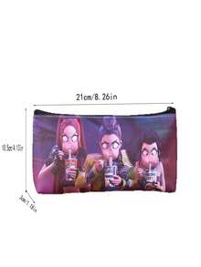 1pc KPOP Witch Girl Group Pencil Case, Cute Student Large Capacity Stationery Bag, PU Single Layer Storage Bag, Jewelry Storage, Office & School Supplies/Stationery Storage/Back To School Essential - Multicolor - View 2